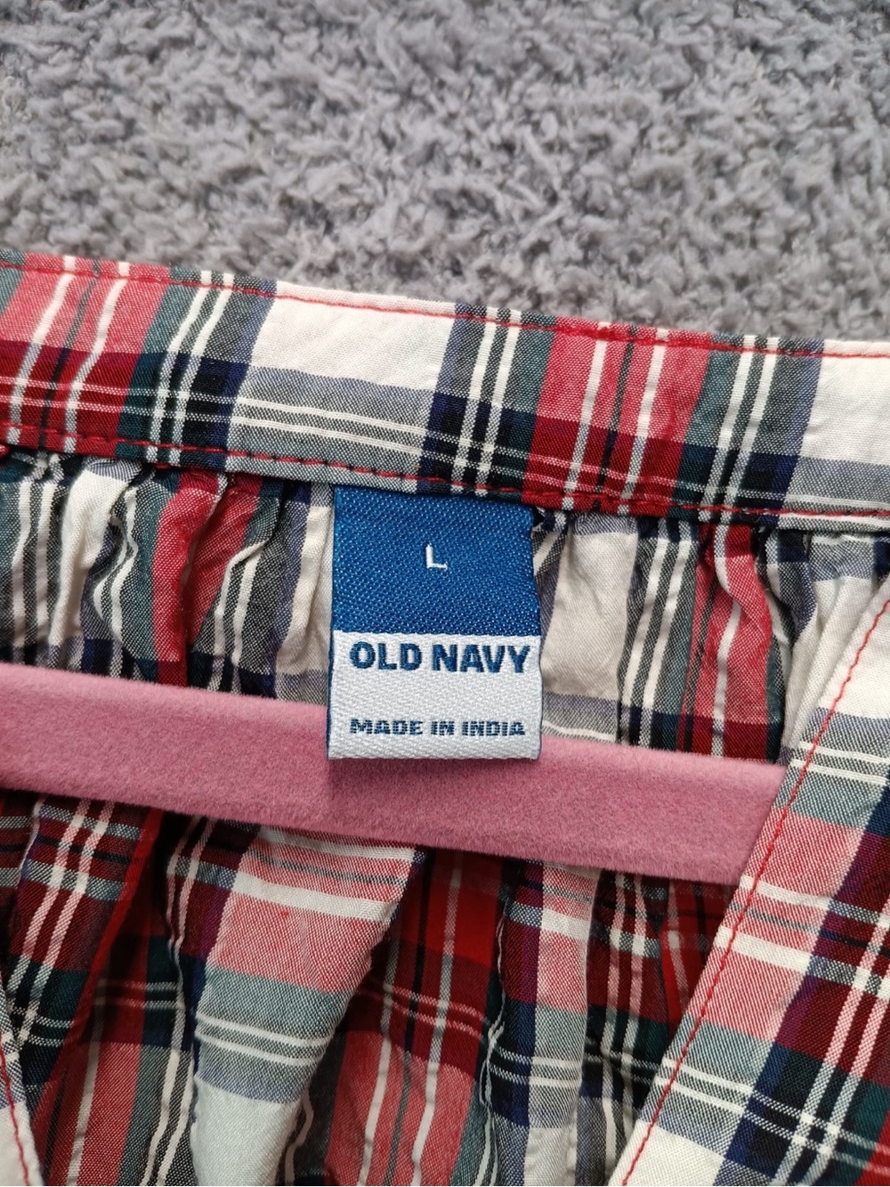 Old Navy Red White V-Neck Long Sleeve Cottage Core - Picture 2 of 6